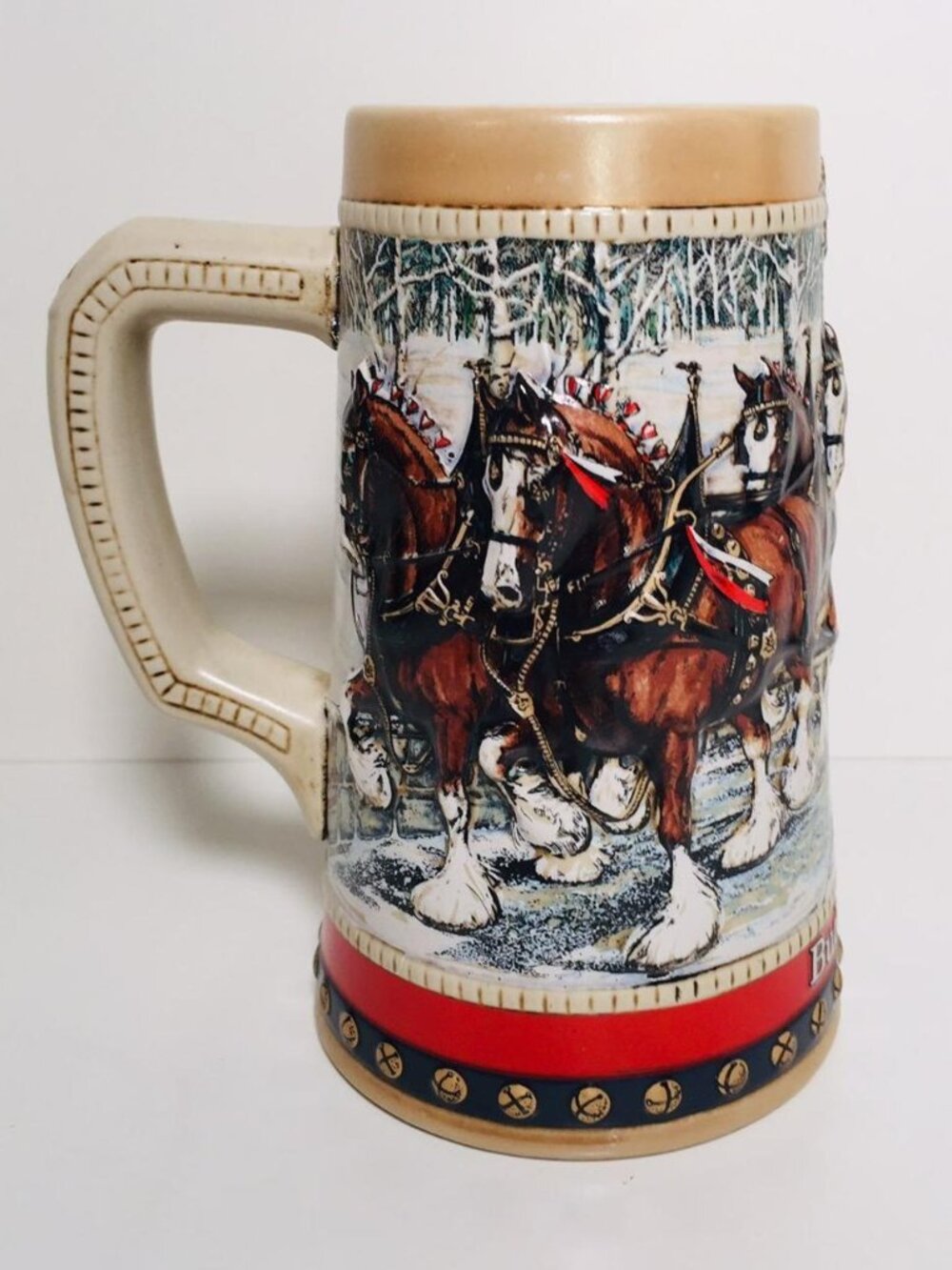 Vintage 80s Budweiser 1988 Collectors Series Stein Mug